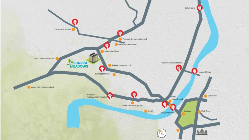 sunrise meadows location map